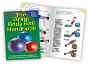BODY BALL HANDBOOK - Exercise Guide - Fitness Chart - Physio Book - The Great