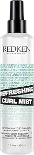 [Redken] Curl Refreshing Spray| Hydrates & Defines up to 7th-Day Curls | For Curly, Coily Hair | Vegan Formula, Silicone-Free | with Squalane & Jojoba Oil | 250ml