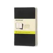 3pc Moleskine Black Office/Student Journal Planner Plain Pocket Cahier Notebook