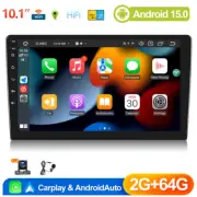 Android 15.0 10.1" Car Stereo Radio 2 DIN GPS Navi WIFI CarPlay Head Unit 2G+64G