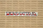 Vtg NOS Honda Decal Prismatic Silver Reflective Period Aftermarket Sticker