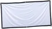 HOMSFOU 16:9 Portable Projector Screen Party Projector Classroom Office Wedding