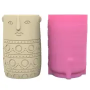 Flexible Planter Mold Artistic Silicone Mold for Crafting Unique Cement Planters