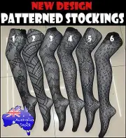 Sexy Fishnet Patterned Stockings Tights Pantyhose Pattern Ladies Women Black