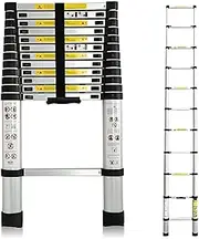 Telescoping Extension Ladder,Telescoping Ladder Telescopic Ladder,Aluminum Alloy Folding Extendable Extension Ladder for Home Office Loft Use,Easy to Store Comfortable Beauty Comes