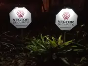 2 Vector Security Yard Signs + 6 Door/Window Deals + 2 Clip On Solar Lights