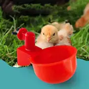 2/6PC Automatic Chicken Water Cup Waterer Poultry Drinking Bowl Feeder Drinker C