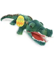 DolliBu Super Soft Wild Alligator with Yellow Easter Egg Plush Toy - 18 Inches