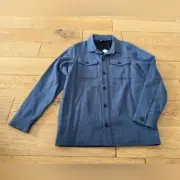 Travis Mathew Matchmaker Button Front Jacket Blue Mens Sz Medium NWT