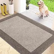Dirt Trapper Indoor Door Mat 80 x 120 cm, Non-slip Entrance Rug, Machine Washable Dog Doormat, Inside Floor Mat for Entryway, Muddy Shoes & Paws