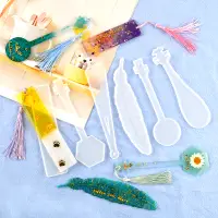 在飛比找蝦皮購物優惠-書簽 DIY手作 水晶膠模具 鏡面滴膠模具 環氧樹脂 UV膠