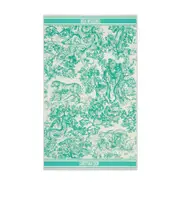 Dioriviera Toile de Jouy Sauvage Beach Towel One size White/Ocean Blue