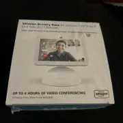 NEW SEALED - Mission Battery Base For Amazon Echo Dot (4th Gen) - Glacier White