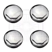 Hex Smooth Knock-Off Spinner Cap for 24" Wire Wheels, Chrome, Set of 4