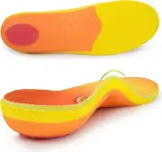 Plantar Fasciitis Insoles, 240+ lbs Arch Support Inserts Women Men Work Boots In
