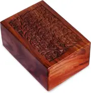 Wooden Urn Box for Human Ashes, Cremation Funeral Urns Box, Pet Memorial Urns, C