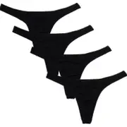 Pack Of 4 Men's Strings hxf Black L