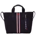 Tommy Hilfiger Women's Blue Arona Printed Canvas Tote V3209