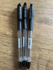 Pilot BPS-GP-F Grip 0.7mm Fine Point Ballpoint Pen,BLACK INK ( 3 PENS )BRAND NEW