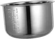 Ciieeo 5L Rice Cooker Inner Pot Replacement Stainless Steel Interior Cooking Pot Liner Non Stick Electric Cooker Pot Liner Insert Container for Kitchen Pressure Cooker Rice Maker, 5011J2090G2655L4ADJ7O3