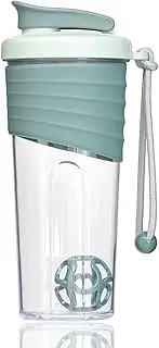kuoleopa Protein Shaker Bottle,Sports Blender Bottles for Protein Mixes with Whisk Ball,Mixer Bottle,Portable Pre Workout Whey Protein Drink Shaker Cup，Teal
