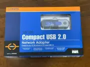 NEW! LINKSYS USB200M COMPACT USB 2.0 10/100 NETWORK ADAPTER