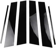 Pillar Post Decal Trim for V/W Golf MK6 2009 2010 Glossy Black Car Door Trim B Pillar Pillar Window Sticker