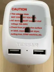 Tessan TS-AP2U US power adapter for EU/AU/CN/UK type outlets