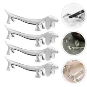 4 Pcs Silverware Finger Chopsticks Puppy Rest Cutlery Holder