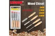 4 Pcs Wood Chisel Set Carpenters Woodworking Professional Tools Carving Cutting