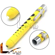 Light Yellow Medical Penlight Pupil Gauge Pocket Inspection Torch W/ Clip PL-016