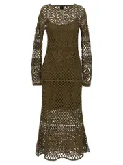 [Pinko] Pinko-Fantasy Net Abiti Verde-Donna M Green