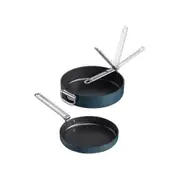 2pc Joseph Joseph Space Folding Handle Non-stick Frying Pan Cookware Set