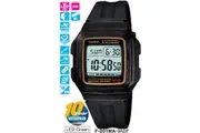 Casio Watch Men's Casual Sports F-201WA-9AD Led Light 5-Alarms Stop Watch Dual Time Water Resistant