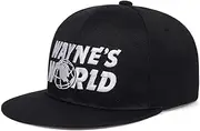 [MsLuLA] Anime Men Sports Baseball Cap Wayne's Worlds Embroidery Hat Snapback Hat for Men Boys Girls Adjustble