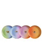 L'Objet Lito Eye Canape Plates, Set of 4