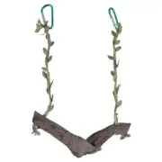 Bird Swing Chewing Toy Parrot Hammocks Toy Parrot Cage Toy Bird Perch Holder
