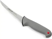 Arcos Boning Knife 5 Inch Nitrum Stainless Steel and 140 mm Blade. Professional Butcher Knife to Slice Bones from Meat. Ergonomic Polypropylene Handle. Series Colour Prof. Color Grey.