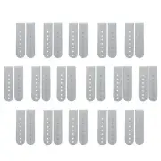 16 Pairs Hat Snap Replacement, Adjustable PE Snapback Extender Cap Strap, Grey