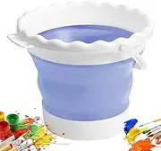 Paint Water Cup, Watercolor Brush Cleaner Tool, Silicone Foldable Oil Painting Supplies for Arts and Crafts Cleaning