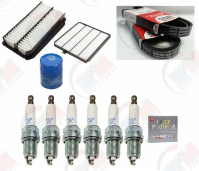 2002-2004 for Honda Odyssey Tune Up Kit Air-Oil-Cabin Filters-Plugs-Bando Belts (for: Honda)