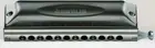 SUZUKI S-48B Bass Chromatic Harmonica Sirius Series 12 Holes 48 ​​Notes Silver