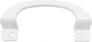 218mm Aluminum Alloy Sliding Door Handle Hole Center: 170mm Balcony Door Handle Warehouse Door Modern Metal Garden Door Handle (White)