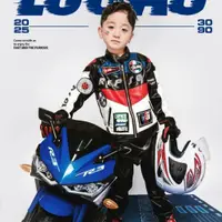 在飛比找蝦皮購物優惠-23年兒童賽車手攝影服裝 影樓摩托機車服 男童潮拍超酷寫真套