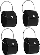 Garneck 4pcs Metal Towel Ring Towel Hanging Hook Handbag Pendant Scarf Ring Kitchen Bath Towel Holder Hangers for Bathroom Kitchen Bedroom