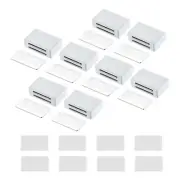 8 Pcs Cabinet Door Catch, Latch Magnetic Lock for Cupboard Kitchen Closet, White