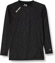 [ニオイクリア] Kokos Nobuoka Compression Odor Clear Power Support, Long Sleeve, Round Neck, Black camo, LL