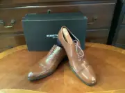 NEW IN BOX MEN’S (10) AUTHENTIC KENNETH COLE COGNAC COMAND CHIEF SHOES NO RES