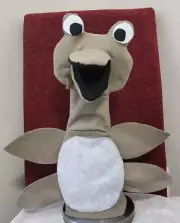 Handmade Baby Einstein Brown Sea Turtle Puppet. Aquatic. Fun. Animal. Kids.