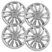 Set of (4) 15" Silver Hubcap Replacements for Honda Insight 2010-2014